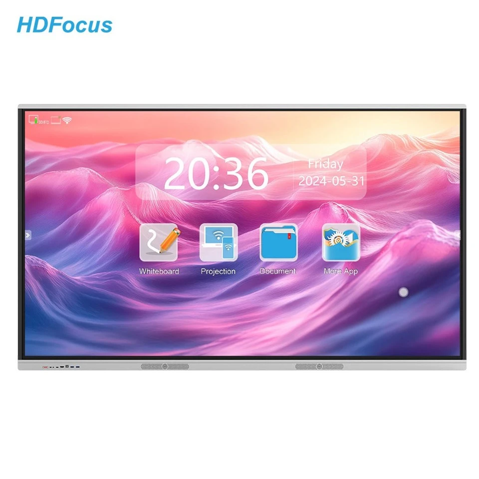 Afișare cu panou interactiv cu sistem dual